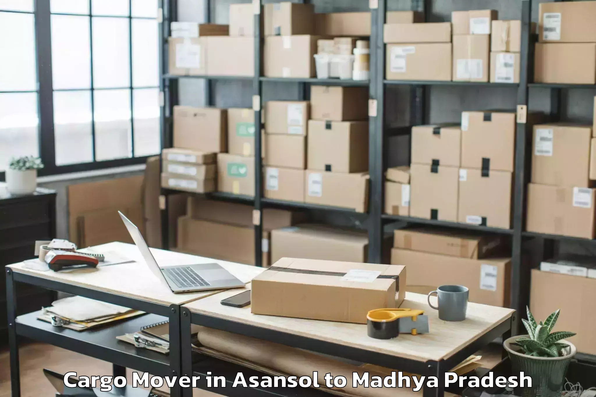 Book Asansol to Badnawar Cargo Mover Online